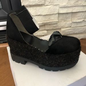 OZ Hunters platform/ heeled shoes made in Italy